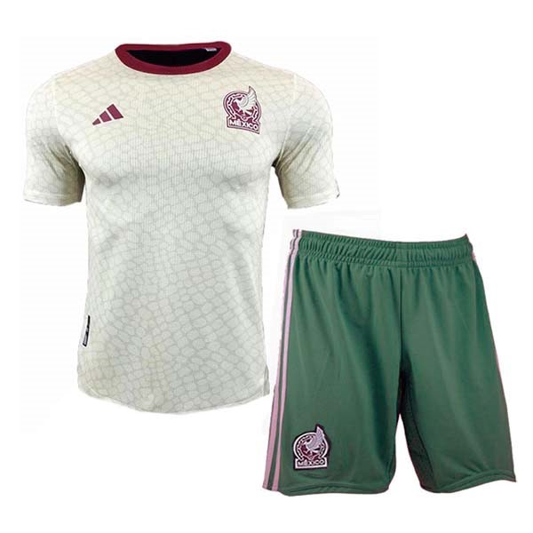 Camiseta México Segunda equipo Niños 2022-23 Blanco